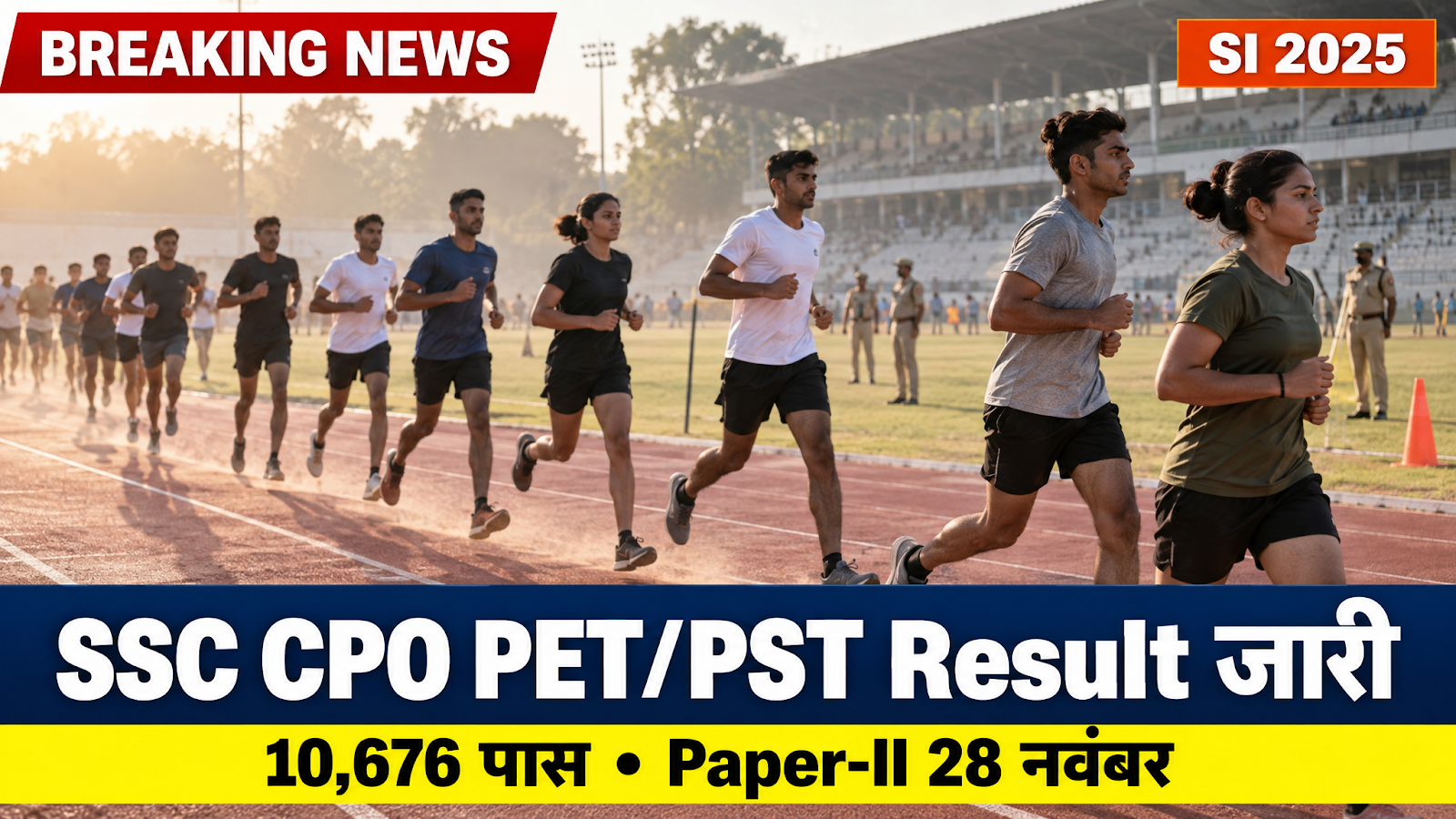 SSC CPO PET PST Result 2026 जारी, Sub-Inspector भर्ती में 10,676 उम्मीदवार Paper-II के लिए पास
